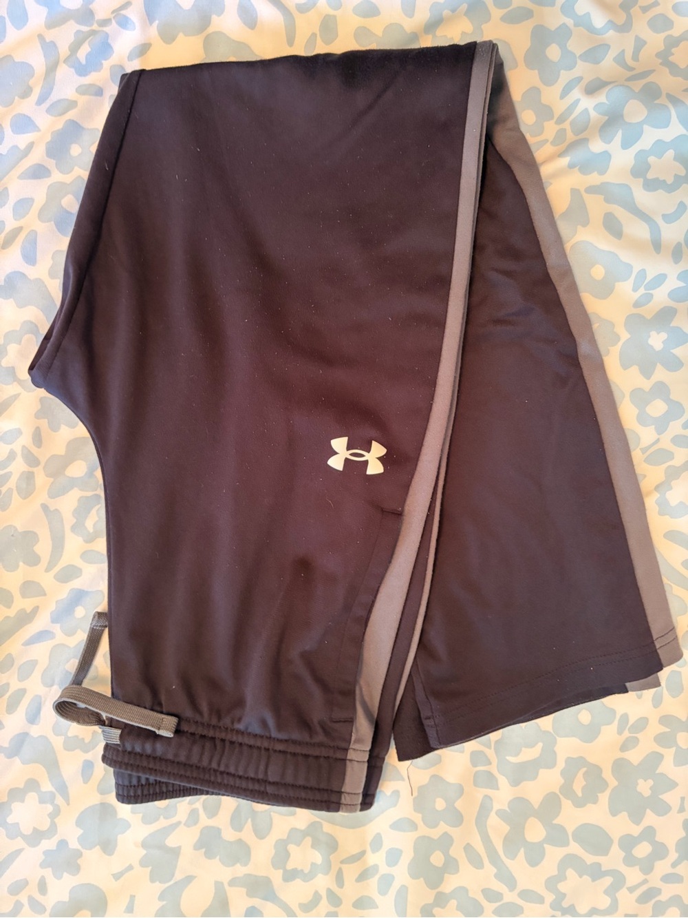 Under Armour Black Shorts with Gray Trim and Logo